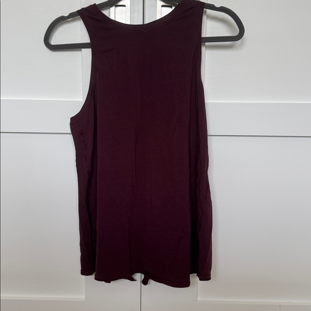 lululemon athletica Tie-Back Tank Top maroon color